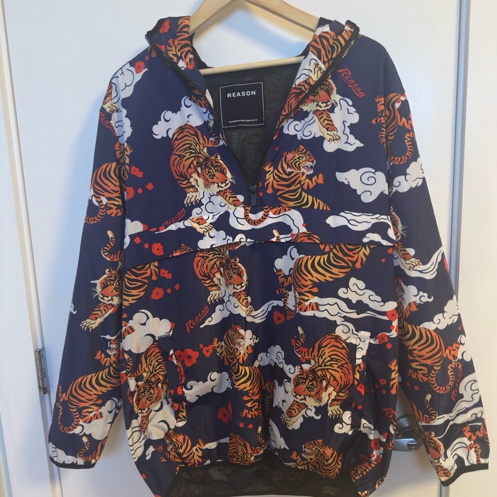 Reason Blue Tiger Pattern Jacket